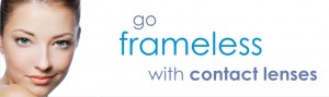 go frameless with contact lenses from Clear Vision